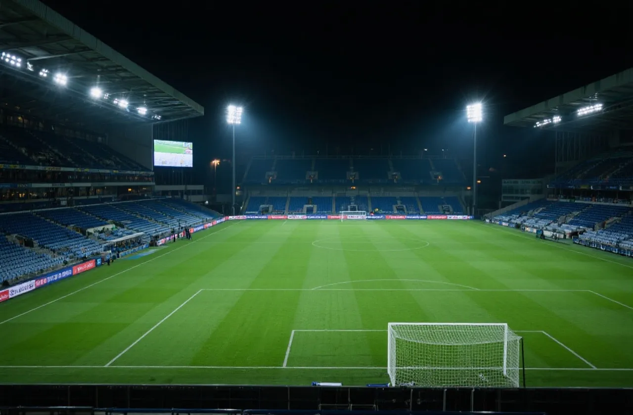 德甲高清视频直播 体育场夜景