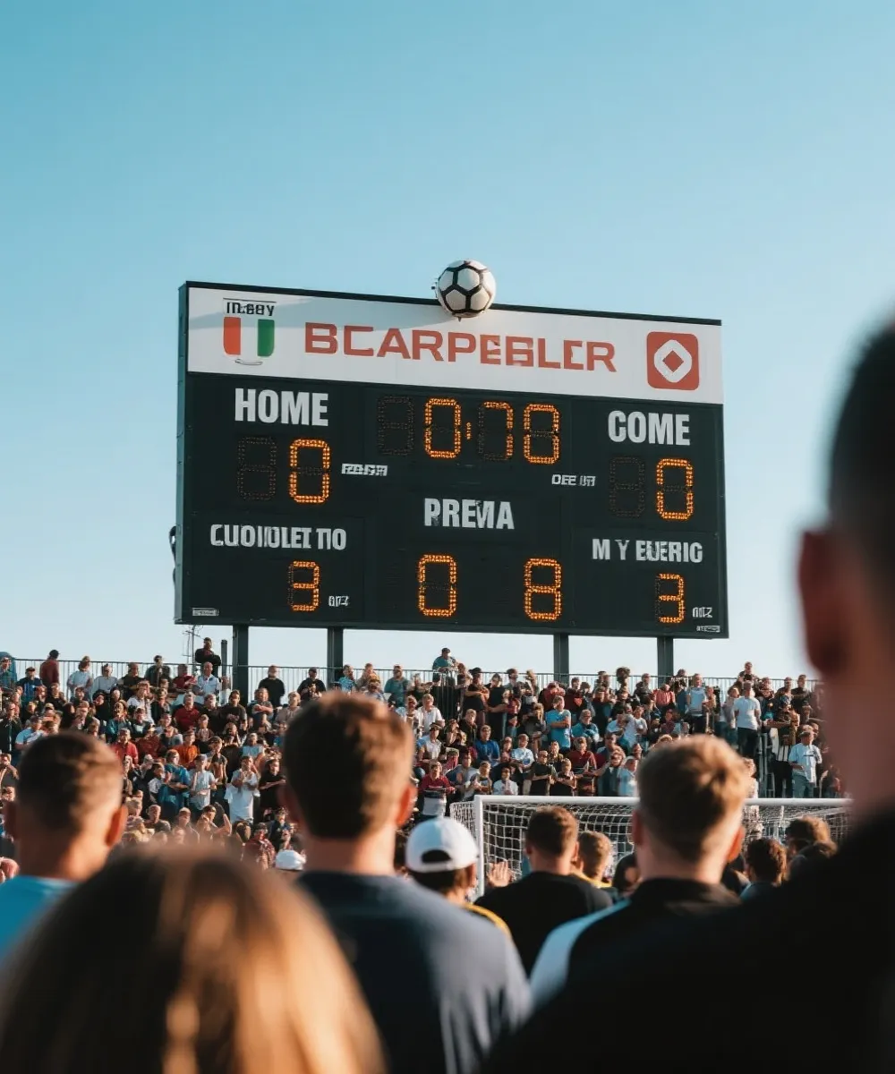 德甲比赛记分牌与球迷